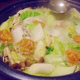 鶏団子の塩ちゃんこ鍋